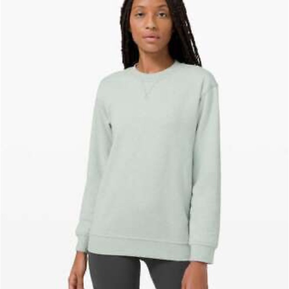 Lululemon All Yours Heathered Mint Green Crewneck Sweatshirt
